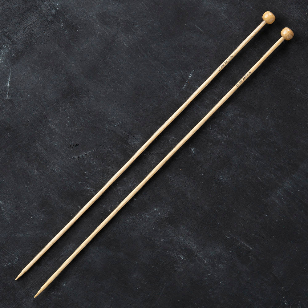 Kartopu Bamboo 33 cm 3.5 mm Bamboo Knitting Needles