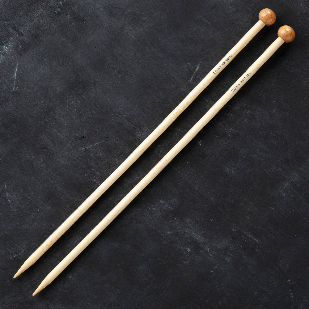 Kartopu Bamboo 33 cm 7 mm Bamboo Knitting Needles