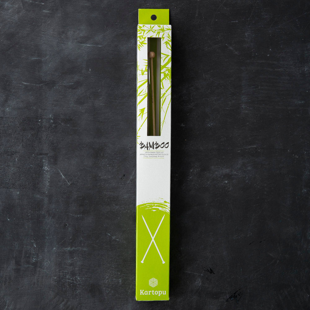 Kartopu Bamboo 33 cm 3 mm Bamboo Knitting Needles
