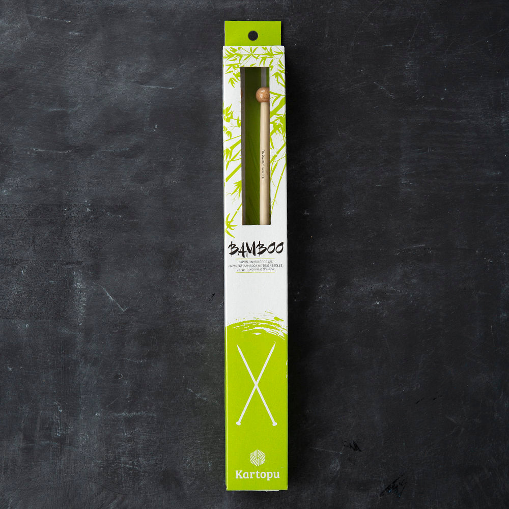 Kartopu Bamboo 33 cm 8 mm Bamboo Knitting Needles