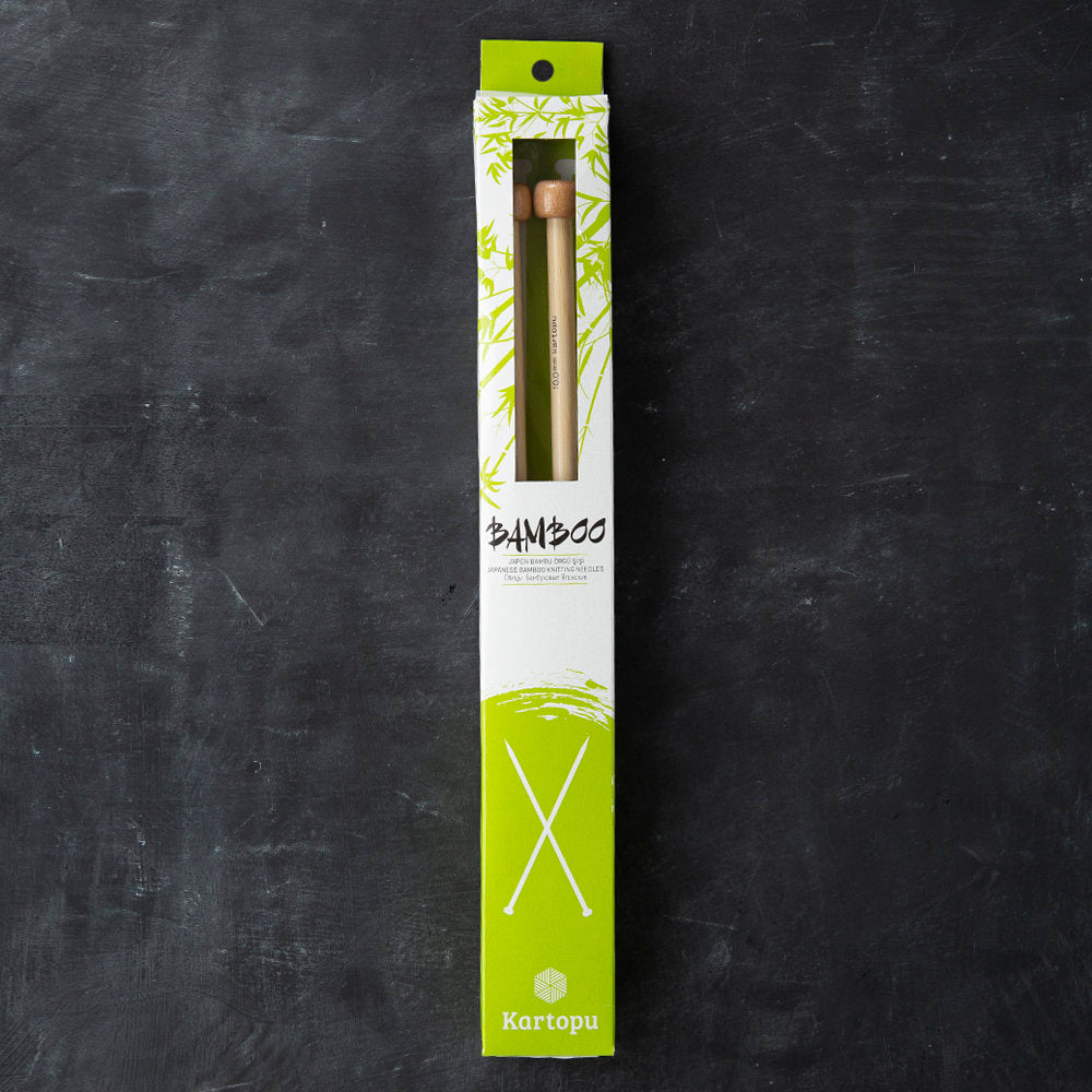 Kartopu Bamboo 33 cm 10 mm Bamboo Knitting Needles