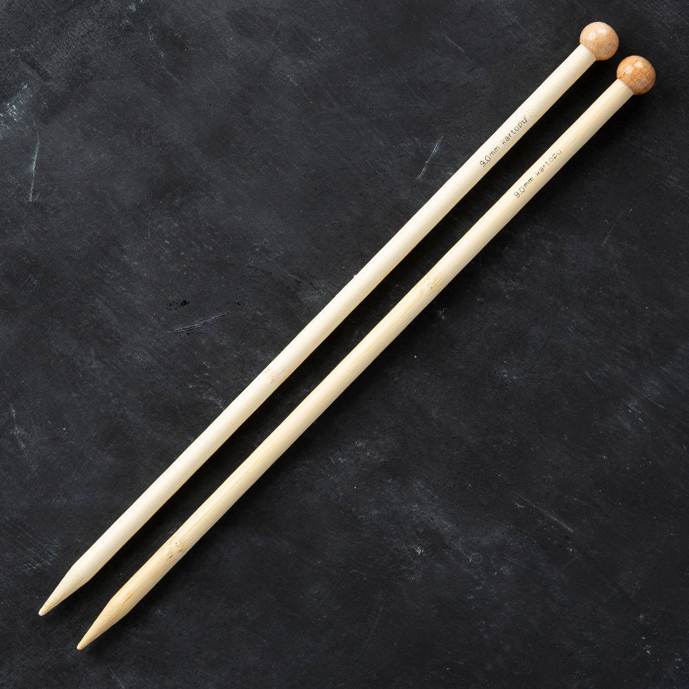 Kartopu Bamboo 33 cm 9 mm Bamboo Knitting Needles