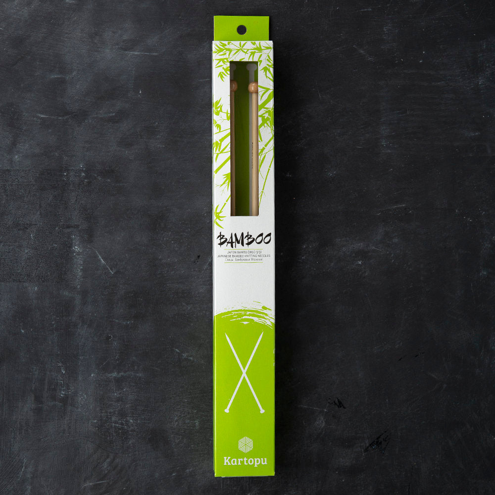 Kartopu Bamboo 33 cm 6 mm Bamboo Knitting Needles