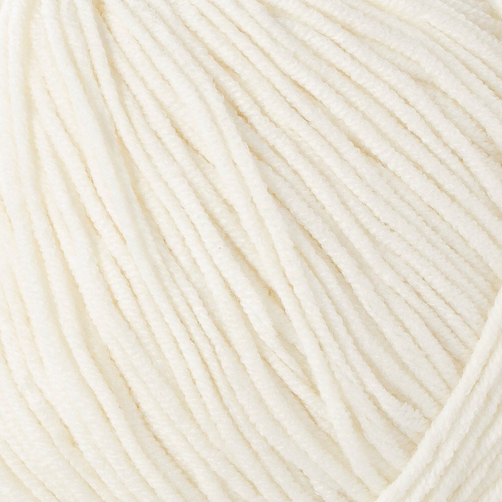 Etrofil Jeans Knitting Yarn, White - 028