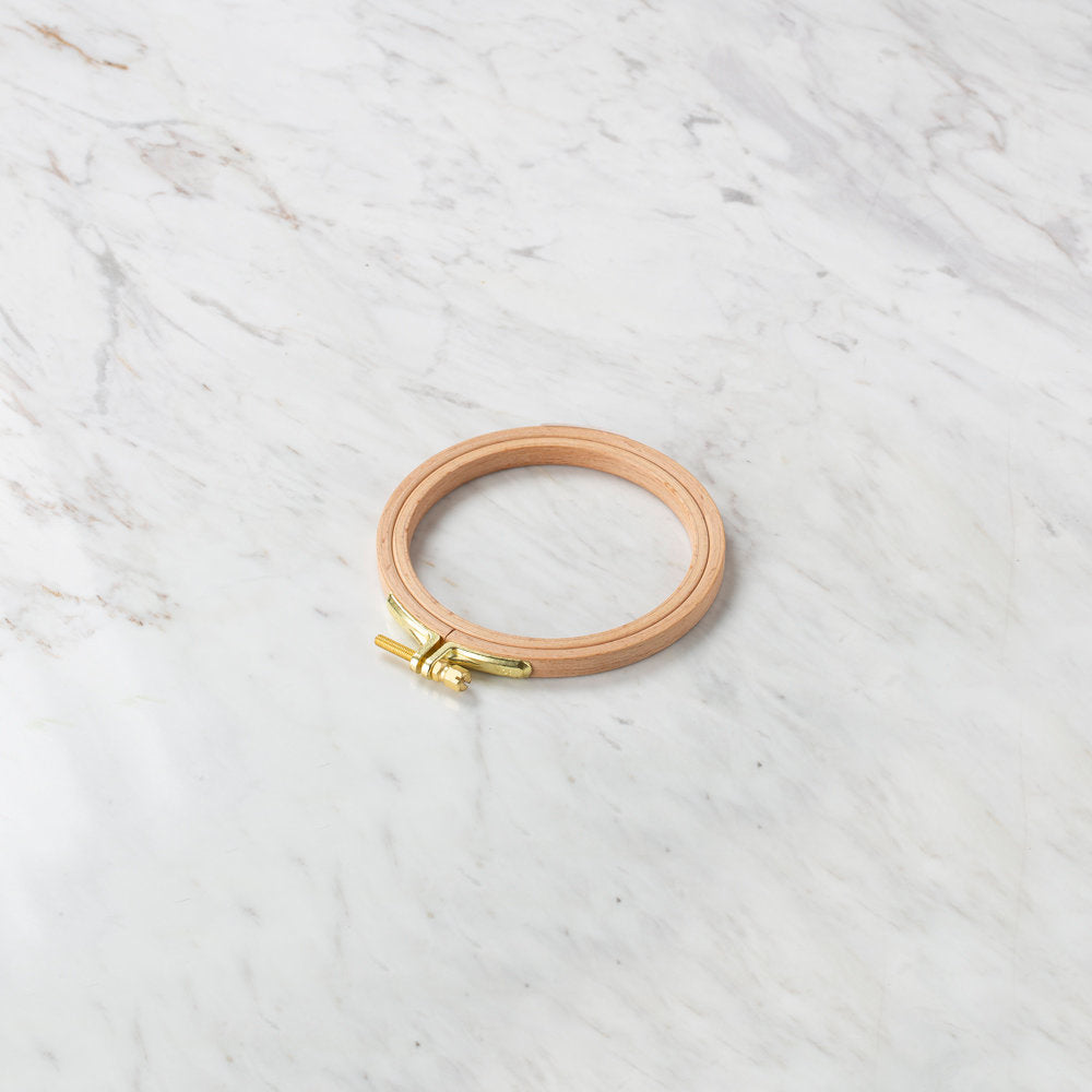 Nurge 8 mm Beech Wood Adjustable Embroidery Hoop - No.1