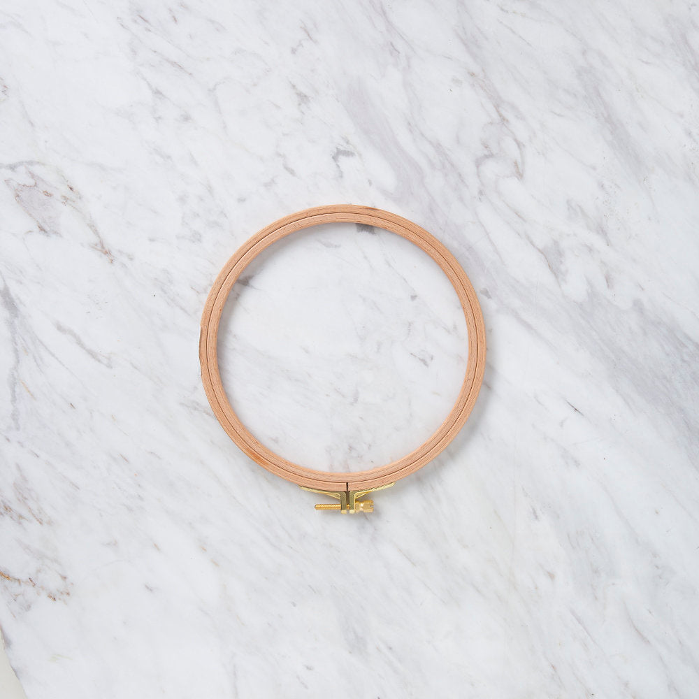 Nurge 8 mm Beech Wood Adjustable Embroidery Hoop - No.3