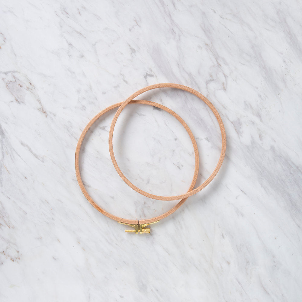 Nurge 8 mm Beech Wood Adjustable Embroidery Hoop - No.3