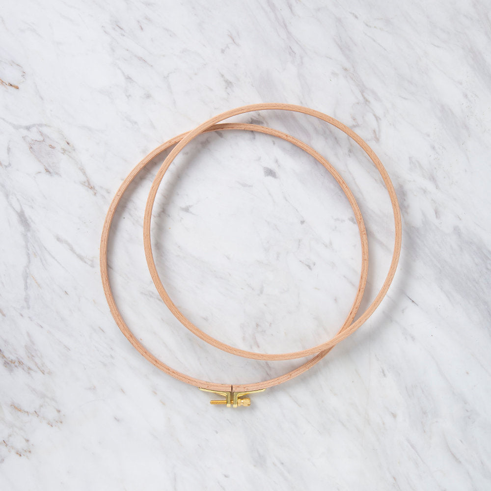 Nurge 8 mm Beech Wood Adjustable Embroidery Hoop - No.5