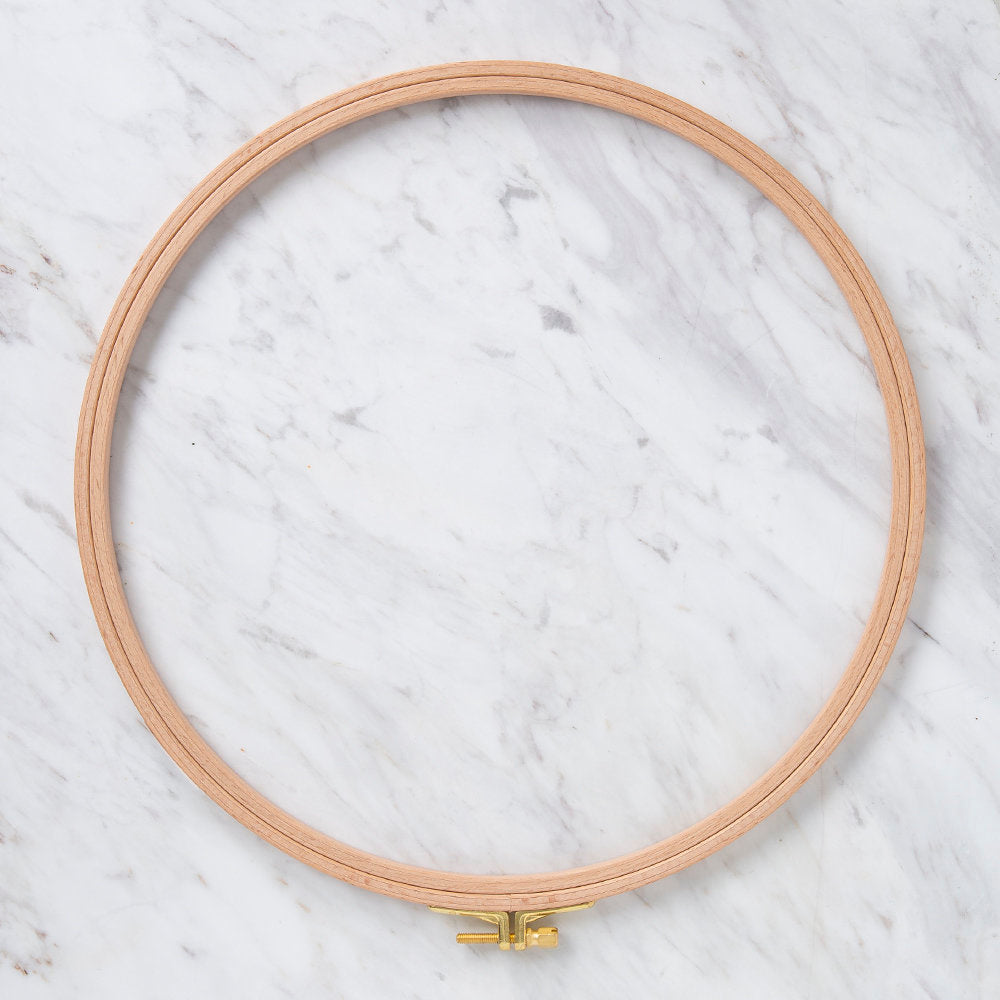 Nurge 8 mm Beech Wood Adjustable Embroidery Hoop - No.7