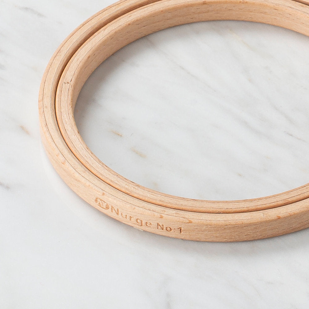 Nurge 8 mm Beech Wood Embroidery Hoop - No.1