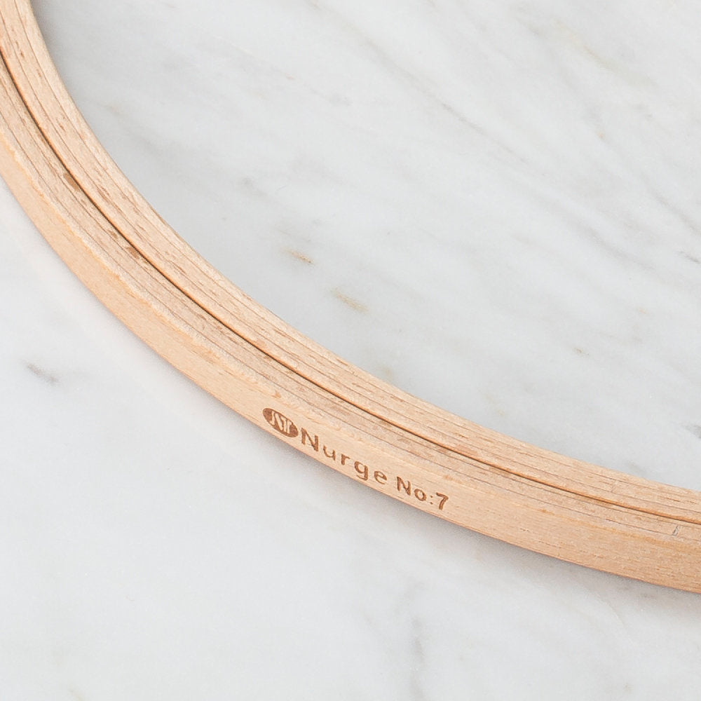 Nurge 8 mm Beech Wood Embroidery Hoop - No.7