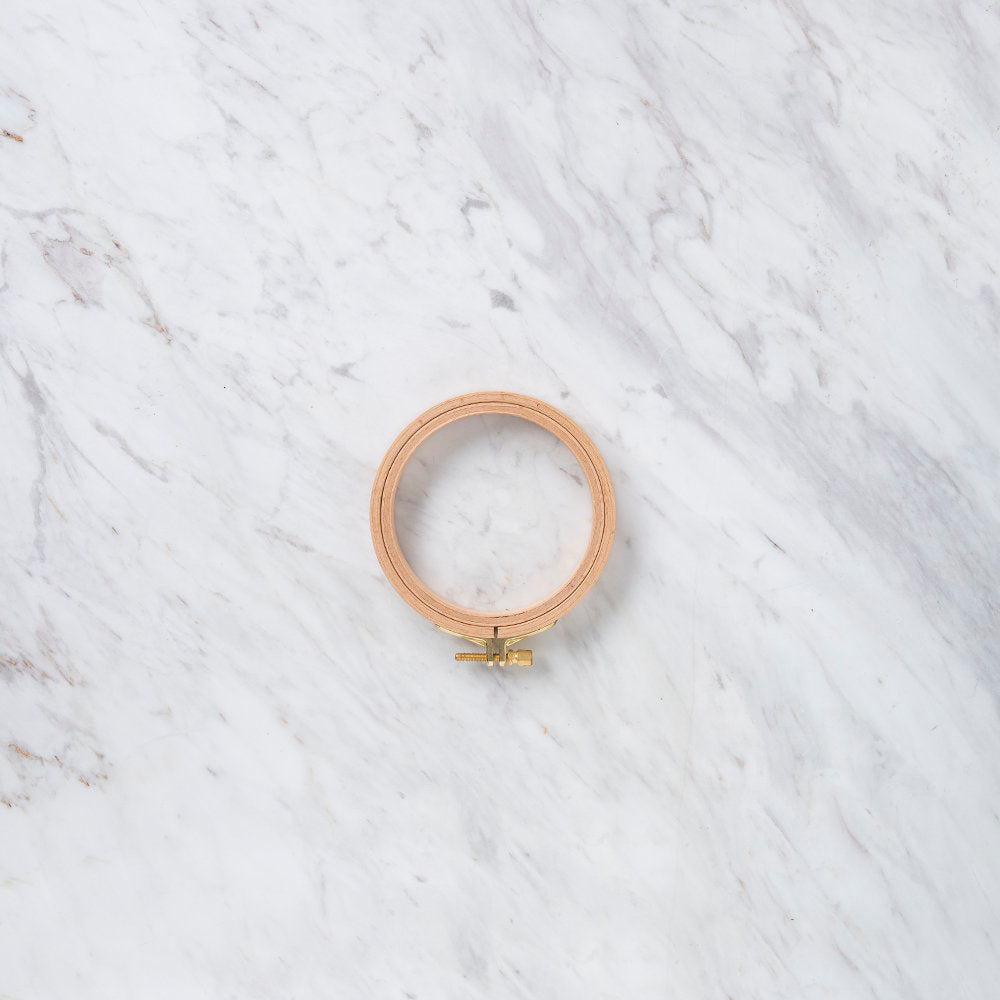 Nurge 16 mm Beech Wood Adjustable Embroidery Hoop - No.1