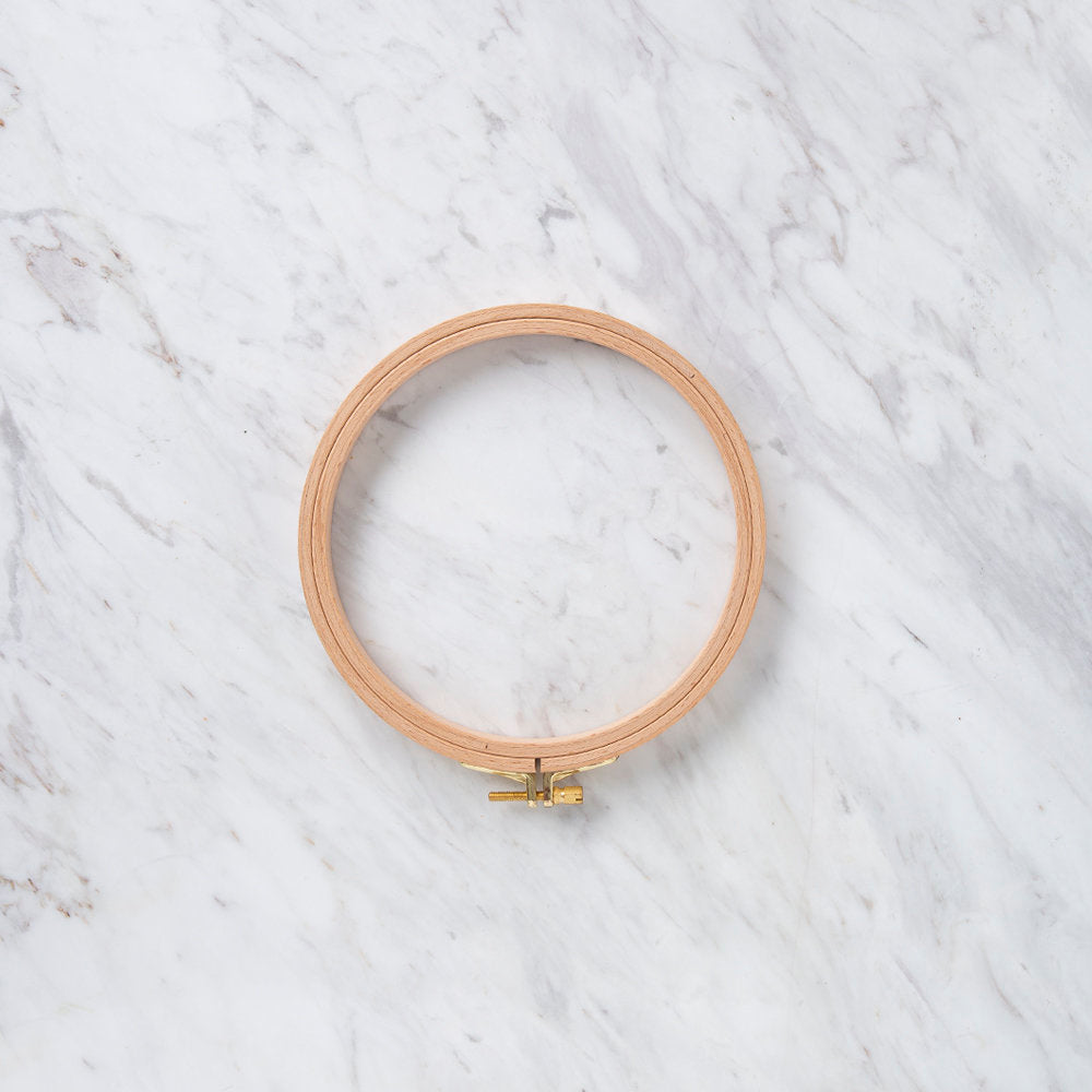 Nurge 16 mm Beech Wood Adjustable Embroidery Hoop - No.3