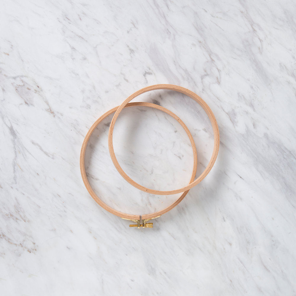 Nurge 16 mm Beech Wood Adjustable Embroidery Hoop - No.3