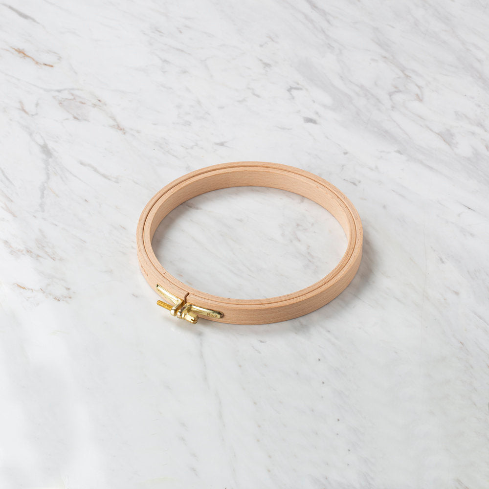 Nurge 16 mm Beech Wood Adjustable Embroidery Hoop - No.3