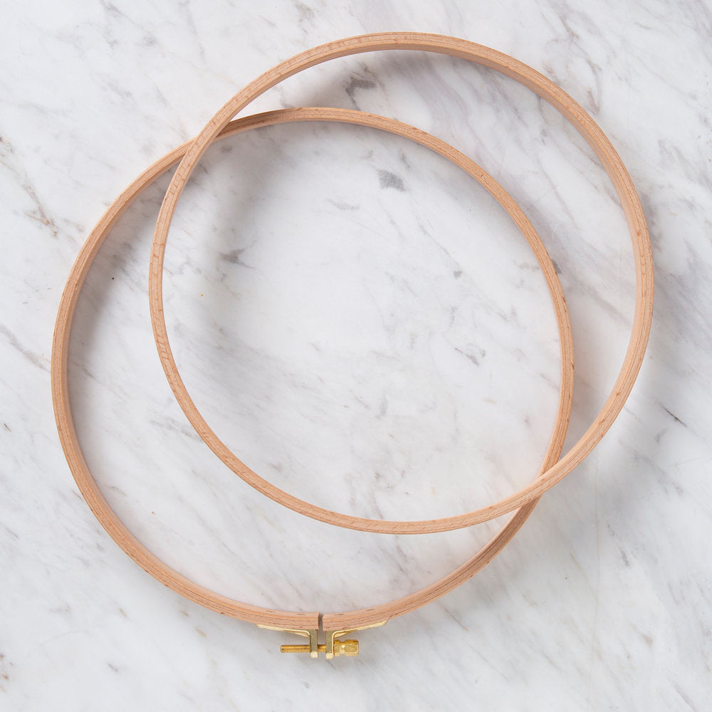 Nurge 16 mm Beech Wood Adjustable Embroidery Hoop - No.5