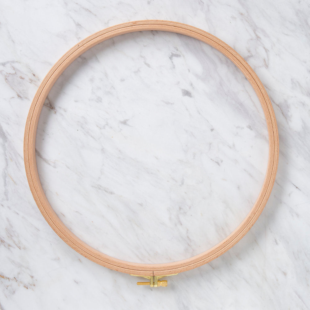 Nurge 16 mm Beech Wood Adjustable Embroidery Hoop - No.7