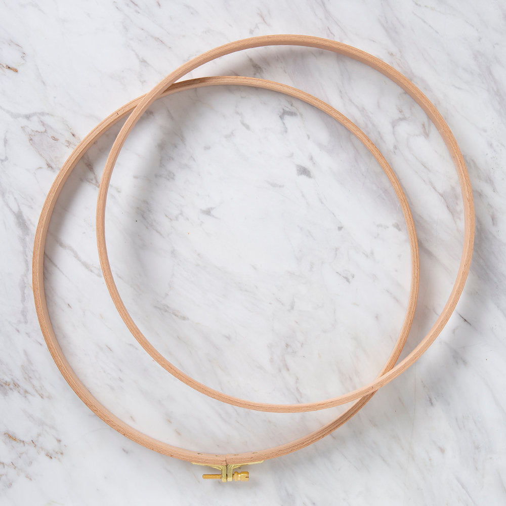 Nurge 16 mm Beech Wood Adjustable Embroidery Hoop - No.7