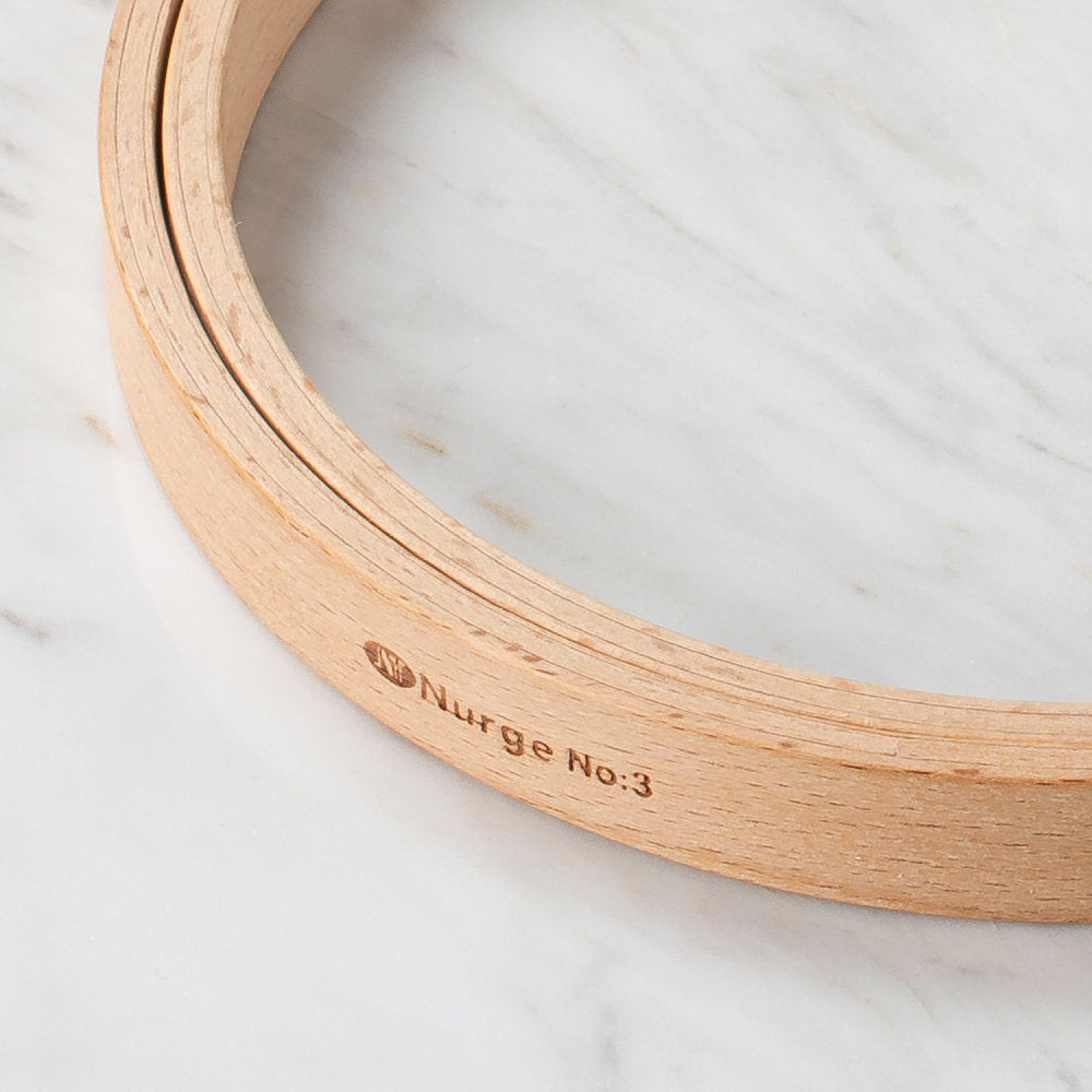 Nurge 16 mm Beech Wood Embroidery Hoop - No.3