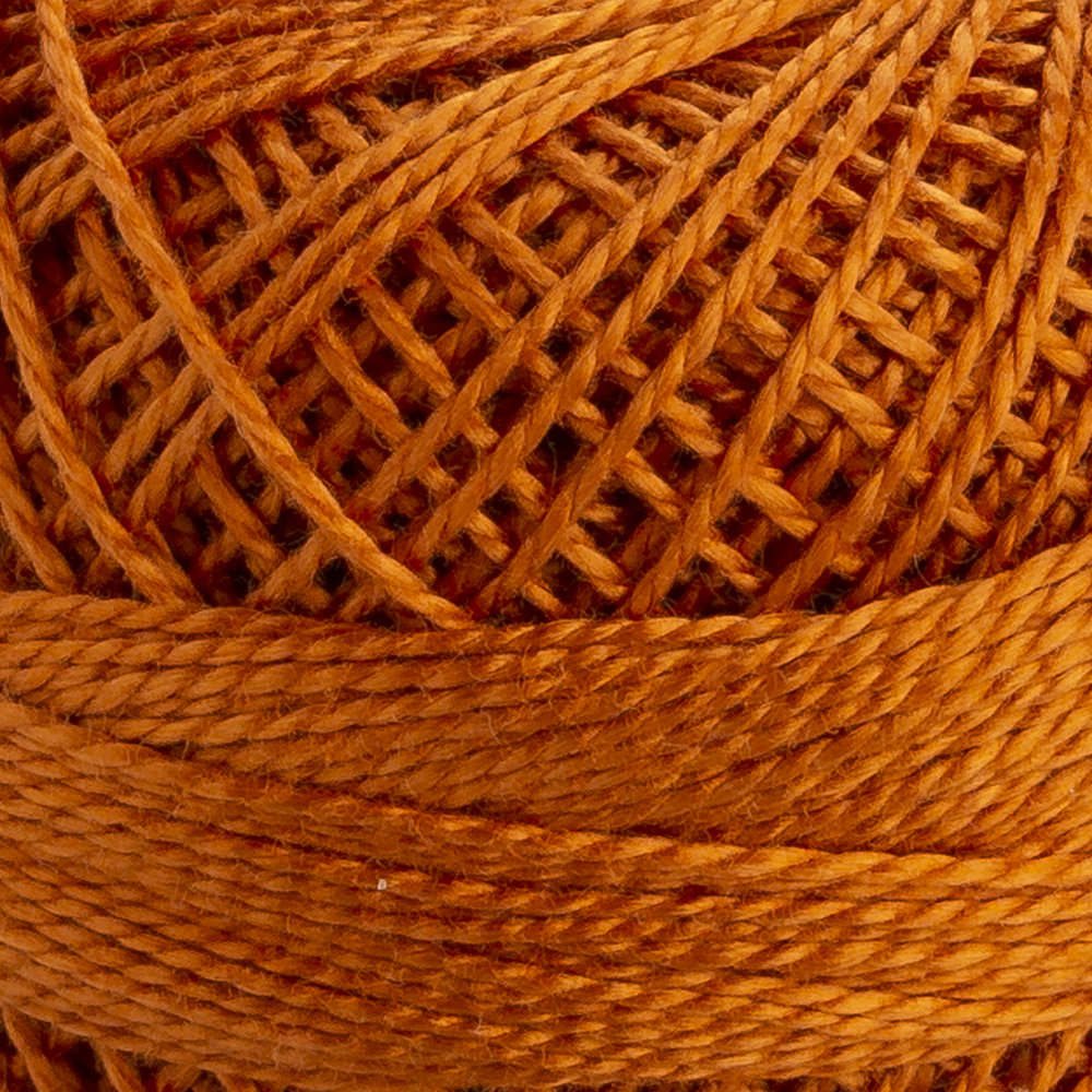 Domino Cotton Perle Size 8 Embroidery Thread (8 g), Brown - 4598008-01049