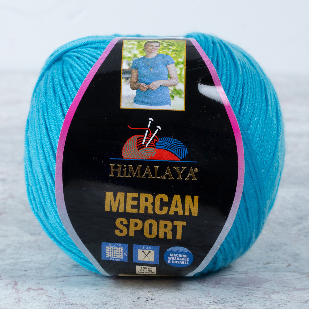 Himalaya Mercan Sport Yarn, Turquoise - 101-13