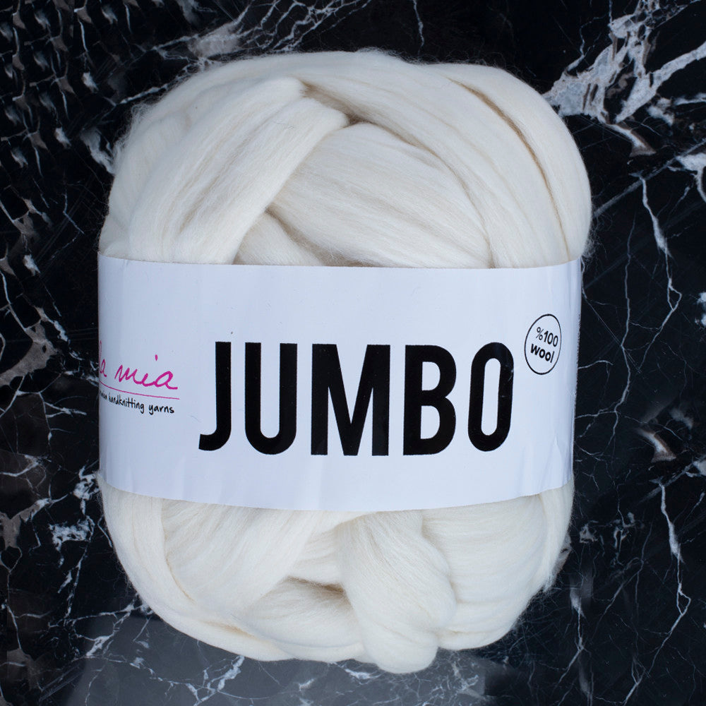 La Mia Jumbo Merino Wool, Cream - J1