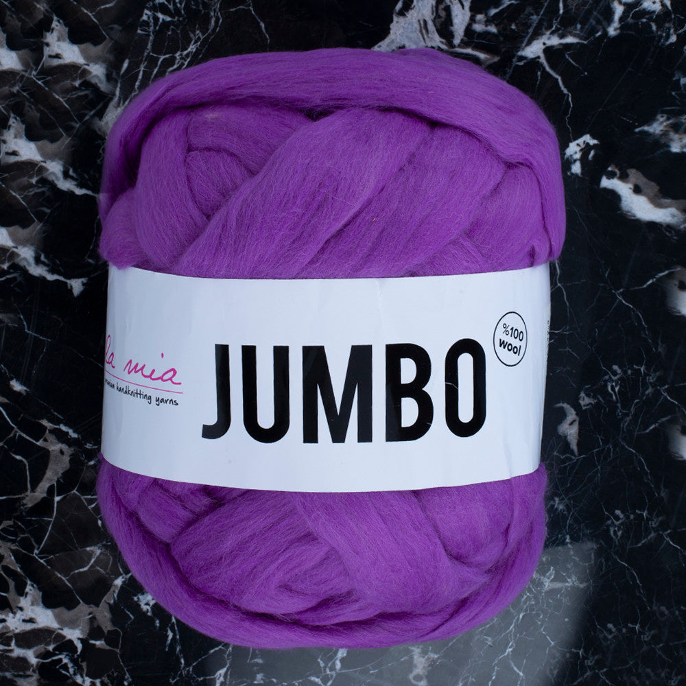 La Mia Jumbo Merino Wool, Purple - J6