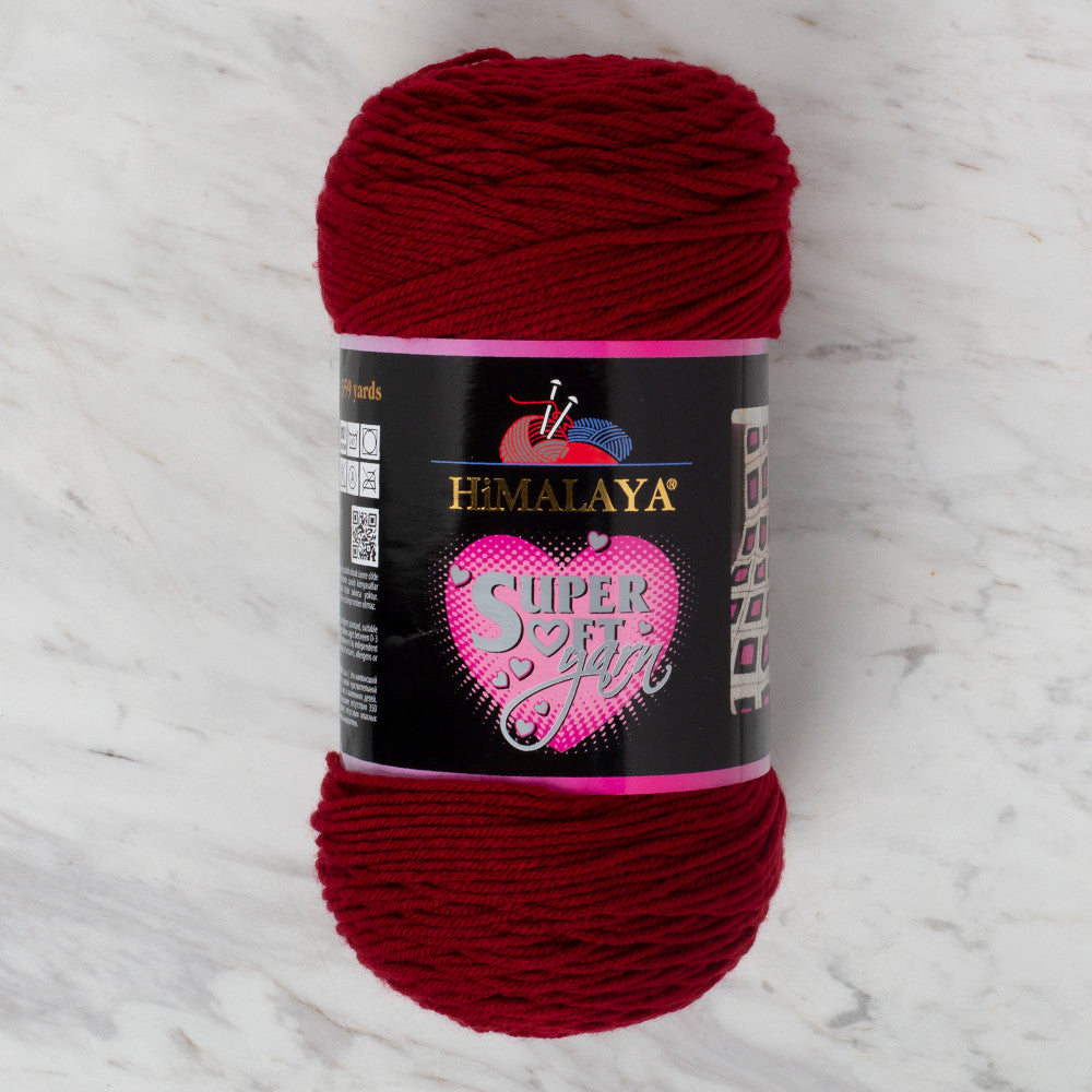 Himalaya Super Soft 200 gr Yarn, Dark Red - 80849