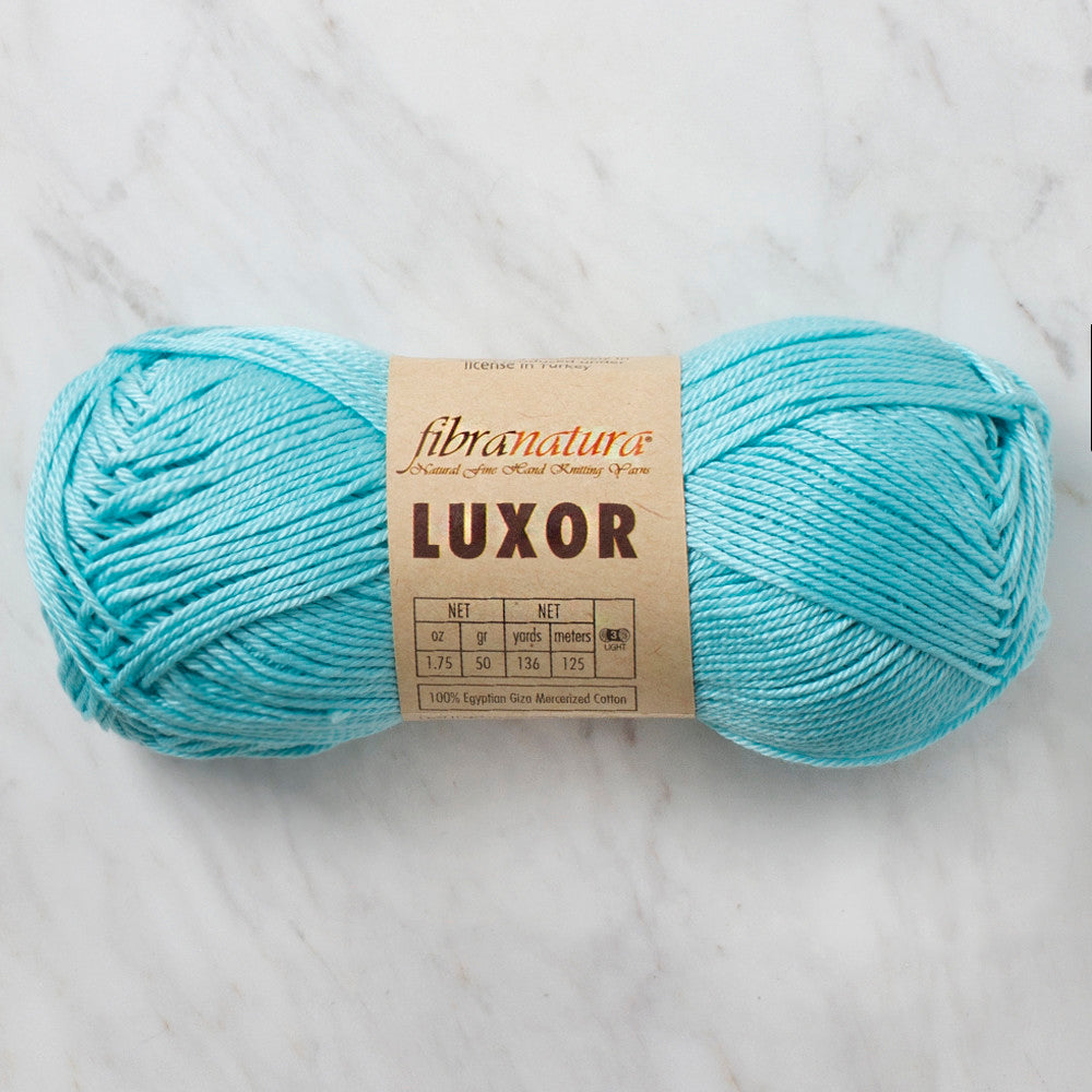 Fibra Natura Luxor Yarn, Cyan - 105-13