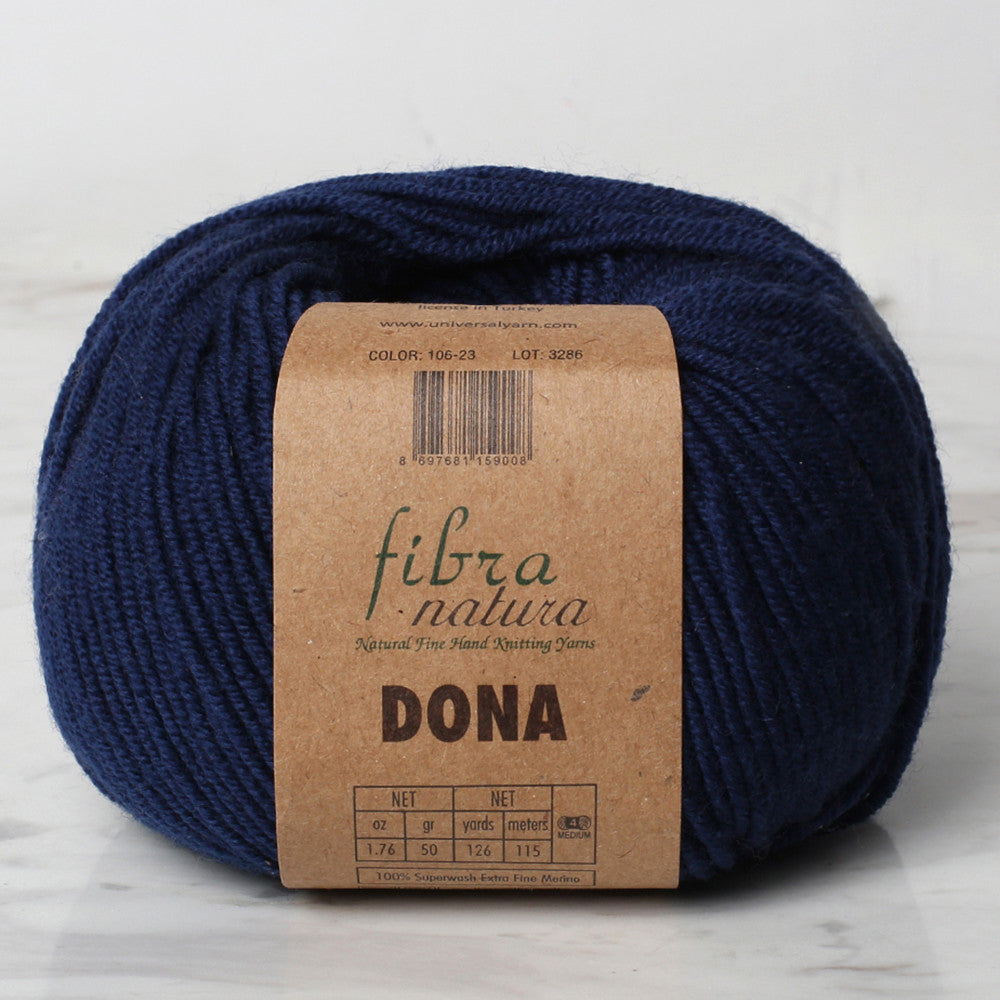 Fibra Natura Dona Yarn, Light Navy - 106-23