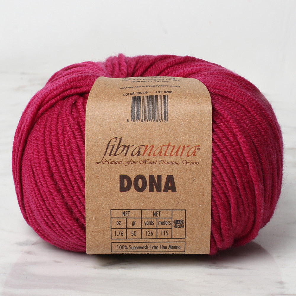 Fibra Natura Dona Yarn, Fuchsia - 106-09