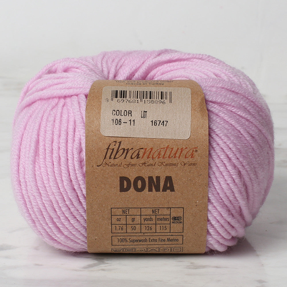 Fibra Natura Dona Yarn, Baby Pink - 106-10