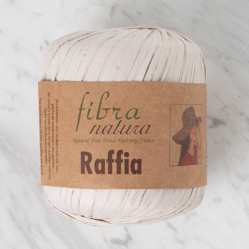 Fibra Natura 40 g Raffia Paper Yarn, Ecru - 116-15