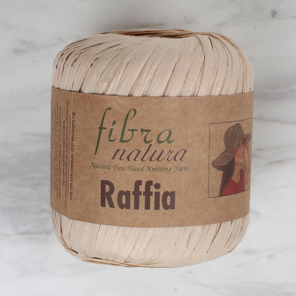 Fibra Natura 40 g Raffia Paper Yarn, Beige - 116-25