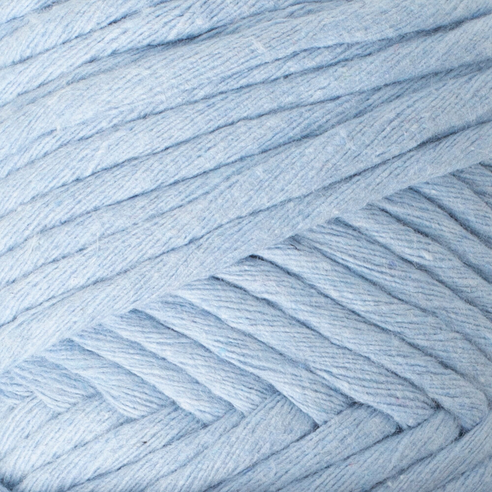 La Mia Boho Cotton Macrame Cord, Light Blue - L069