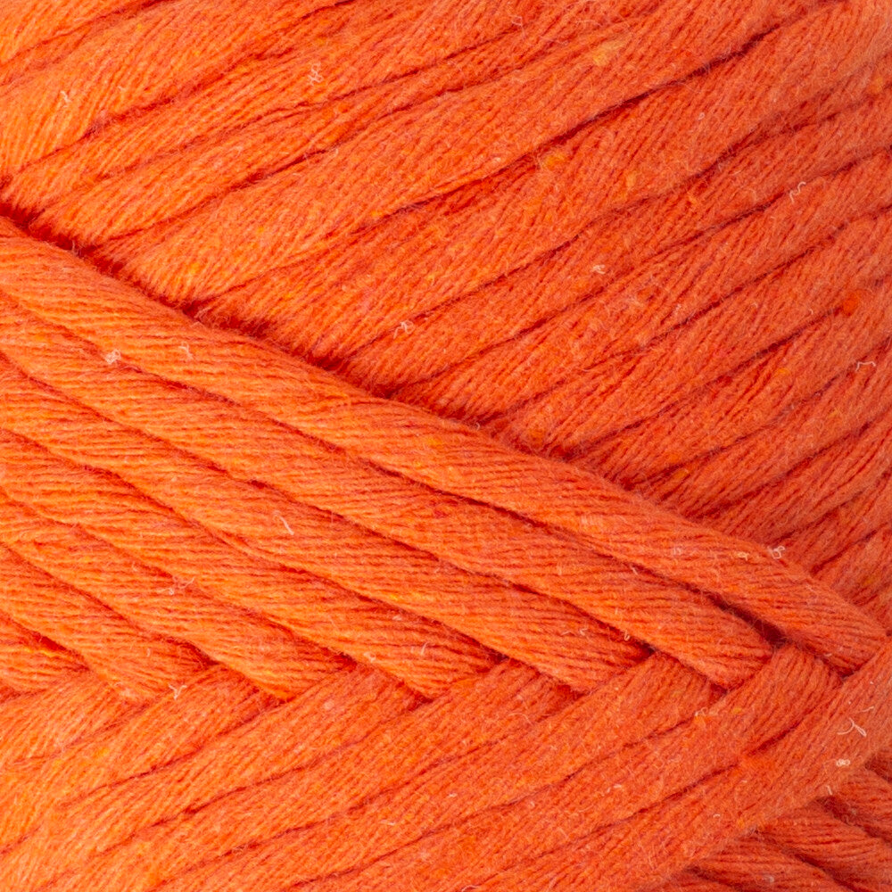 La Mia Boho Cotton Macrame Cord, Orange - L150
