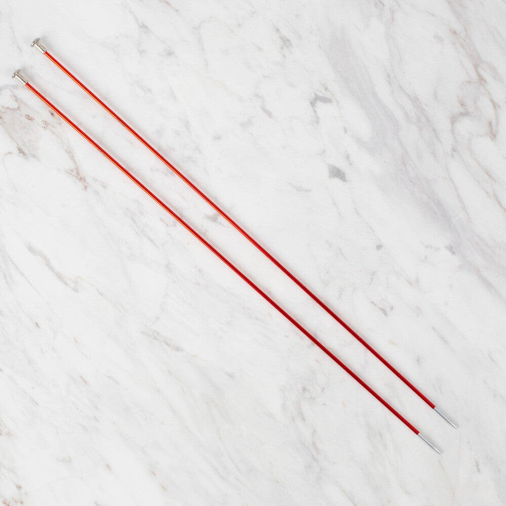 Loren Rythm Knitting Needle, Metal, 2,5mm, Red