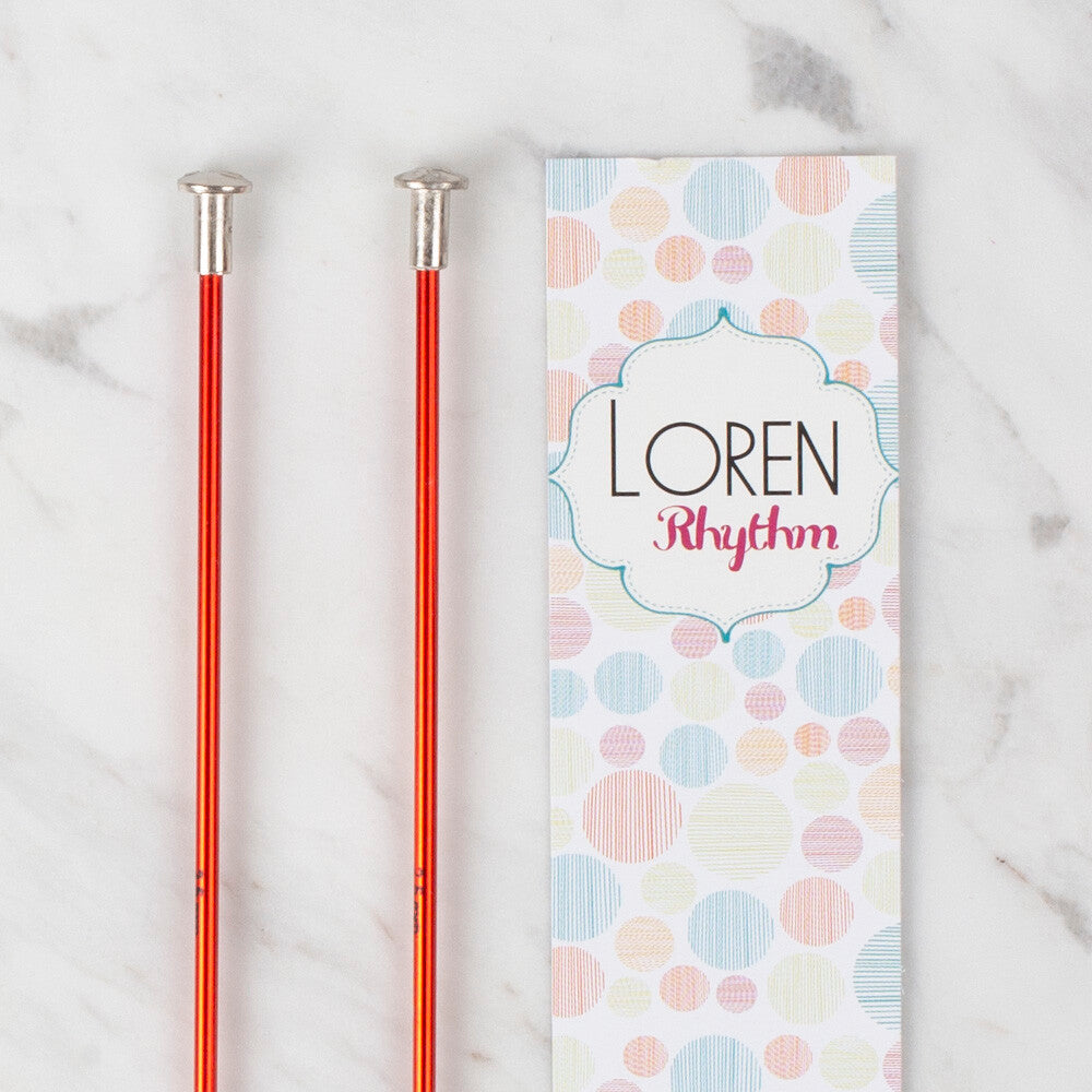 Loren Rythm Knitting Needle, Metal, 2,5mm, Red