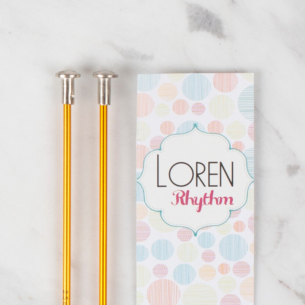 Loren Rythm Knitting Needle, Metal, 2,5mm, Yellow