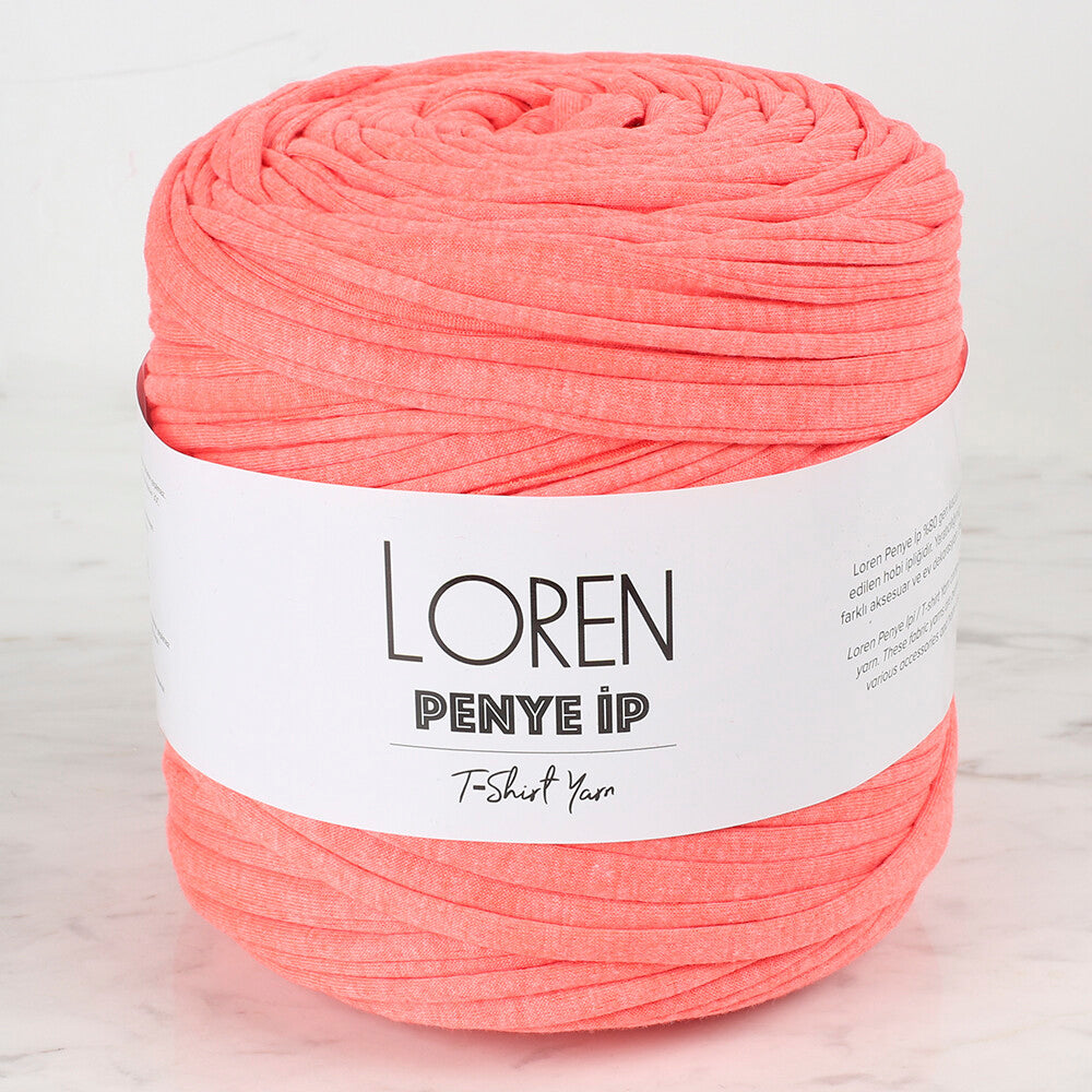 Loren T-Shirt Yarn, Pinkish Orange - 75