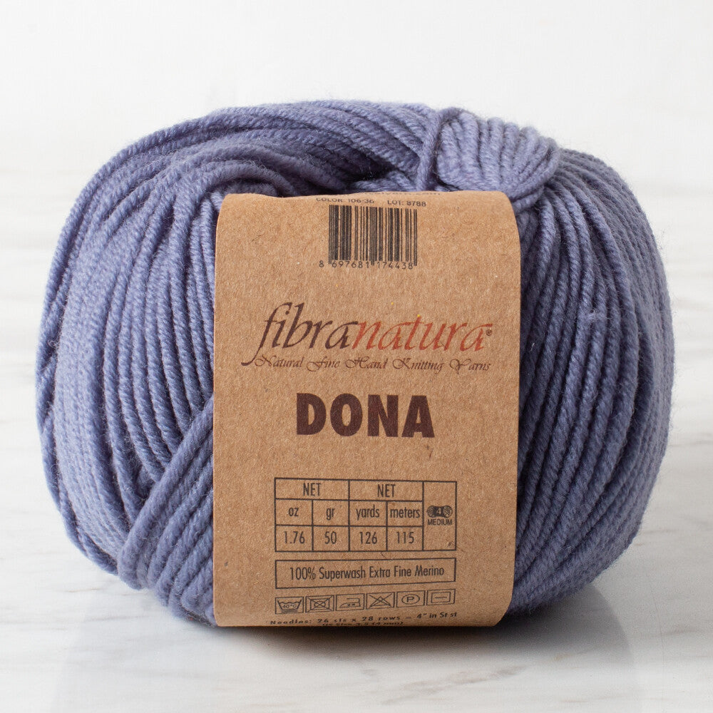 Fibra Natura Dona Yarn, Grey - 106-36