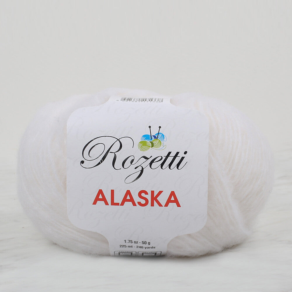 Rozetti Alaska Knitting Yarn, White - 231-01