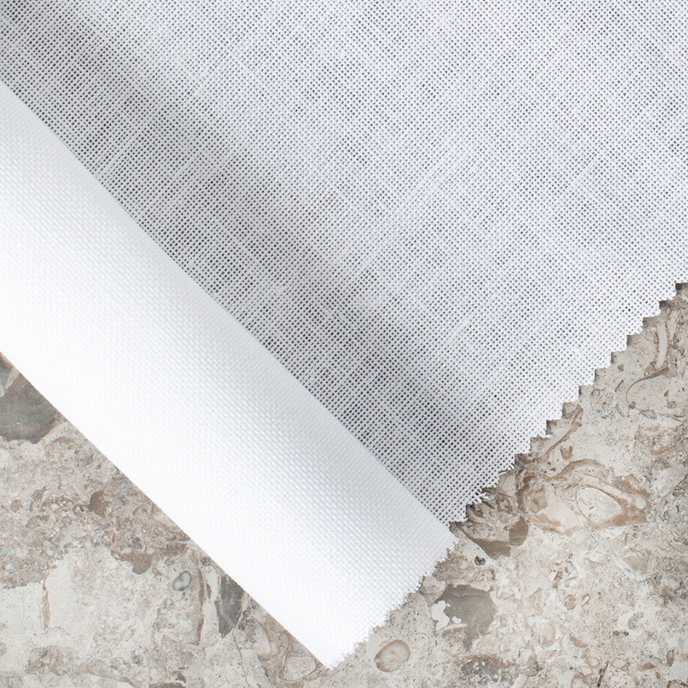 DMC Charles Craft Linen Embroidery Fabric 28 Count - 11 threads/cm, White - B5200