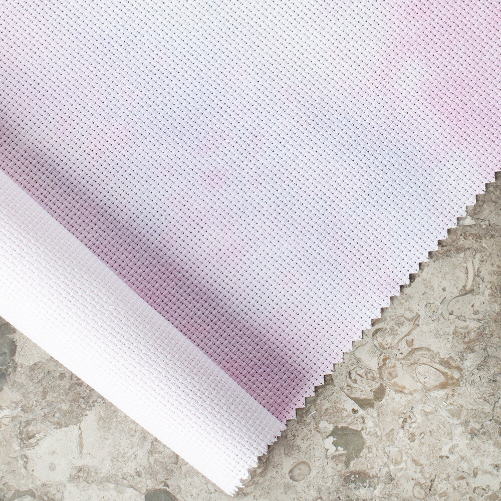 DMC Charles Craft Printed Aida Embroidery Fabric 14 Count 5.5 pts/cm, Sunset - 3609