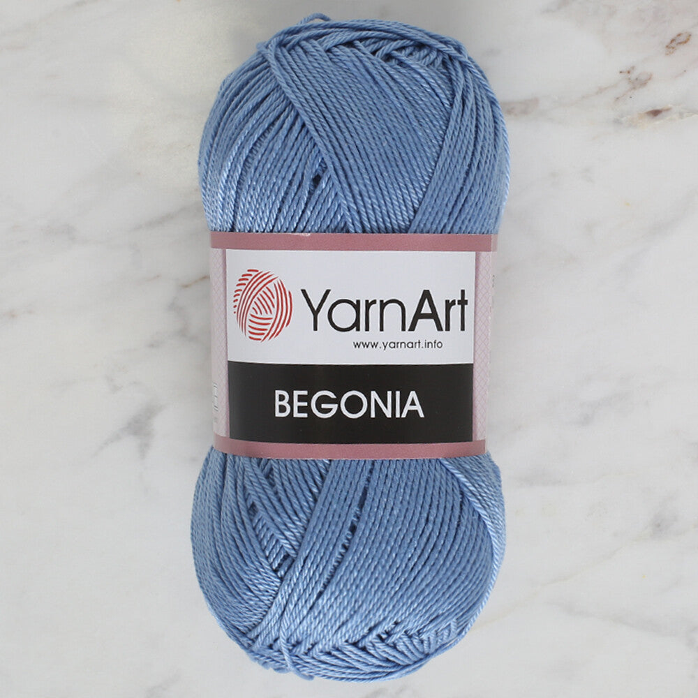 YarnArt Begonia 50gr Knitting Yarn, Blue - 5351