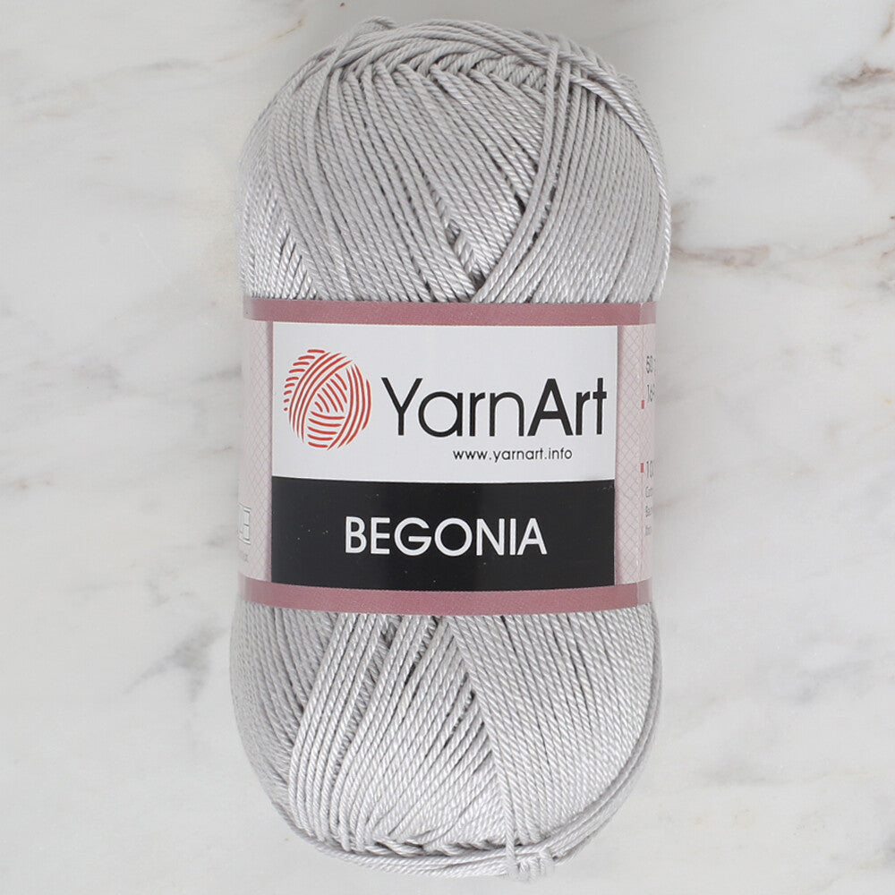 YarnArt Begonia 50gr Knitting Yarn, Grey - 4920