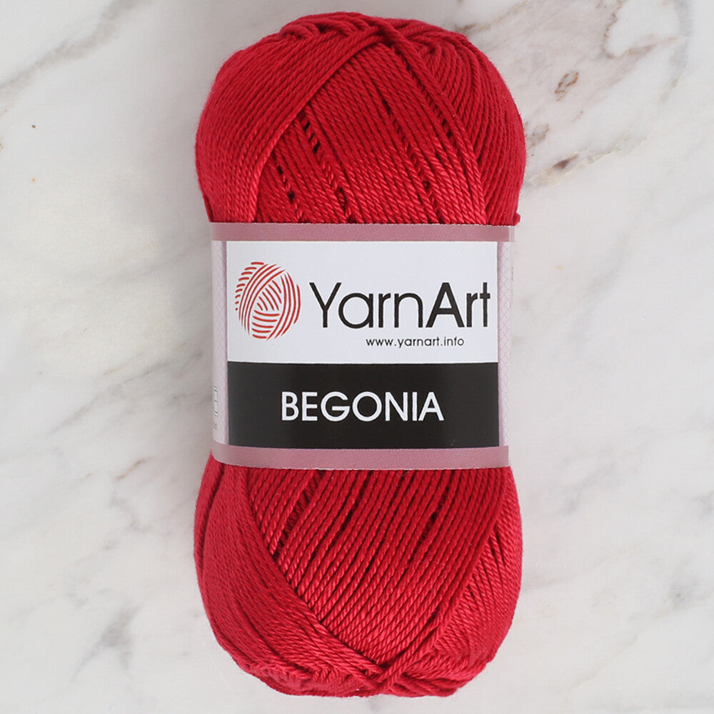 YarnArt Begonia 50gr Knitting Yarn, Red - 5020