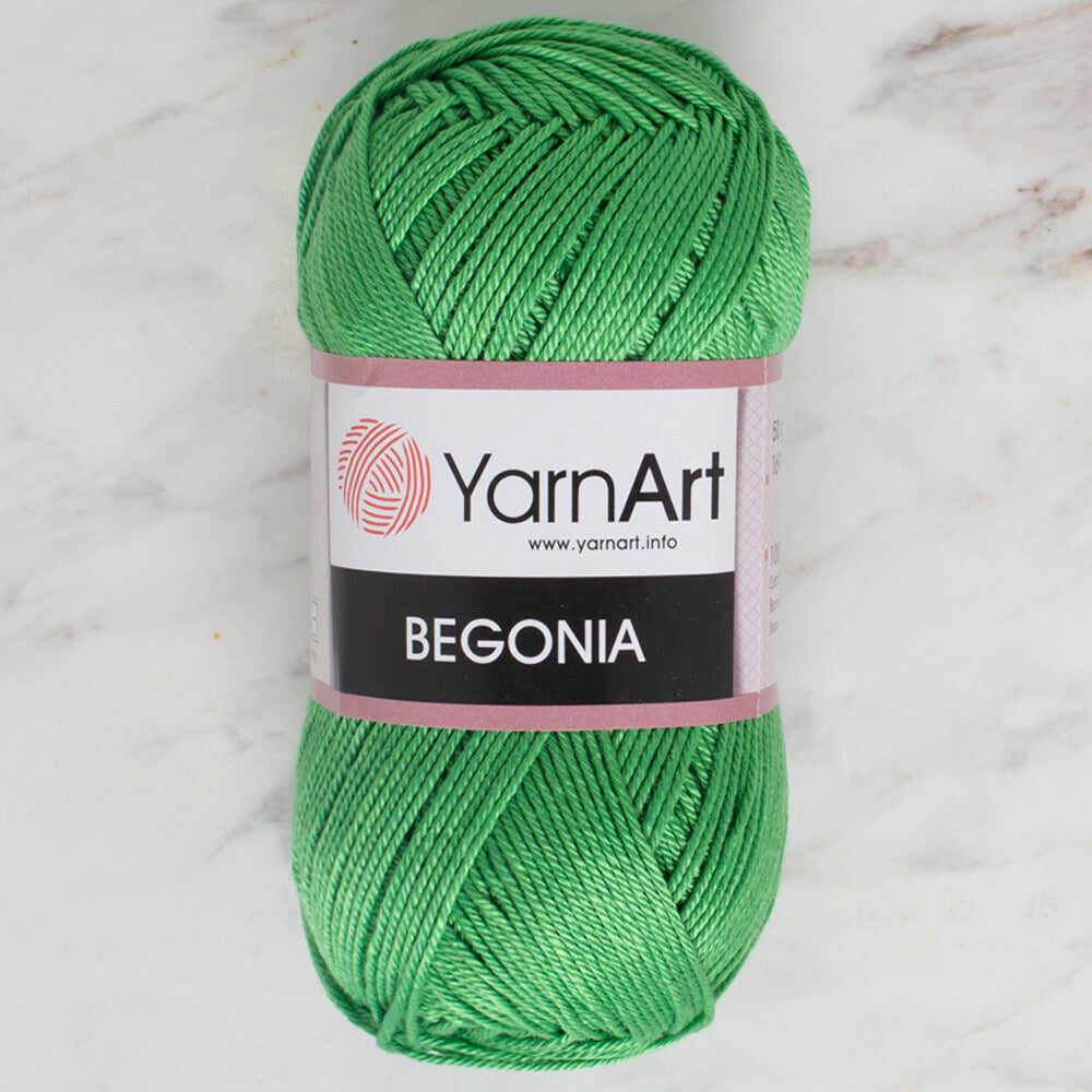 YarnArt Begonia 50gr Knitting Yarn, Green - 6332