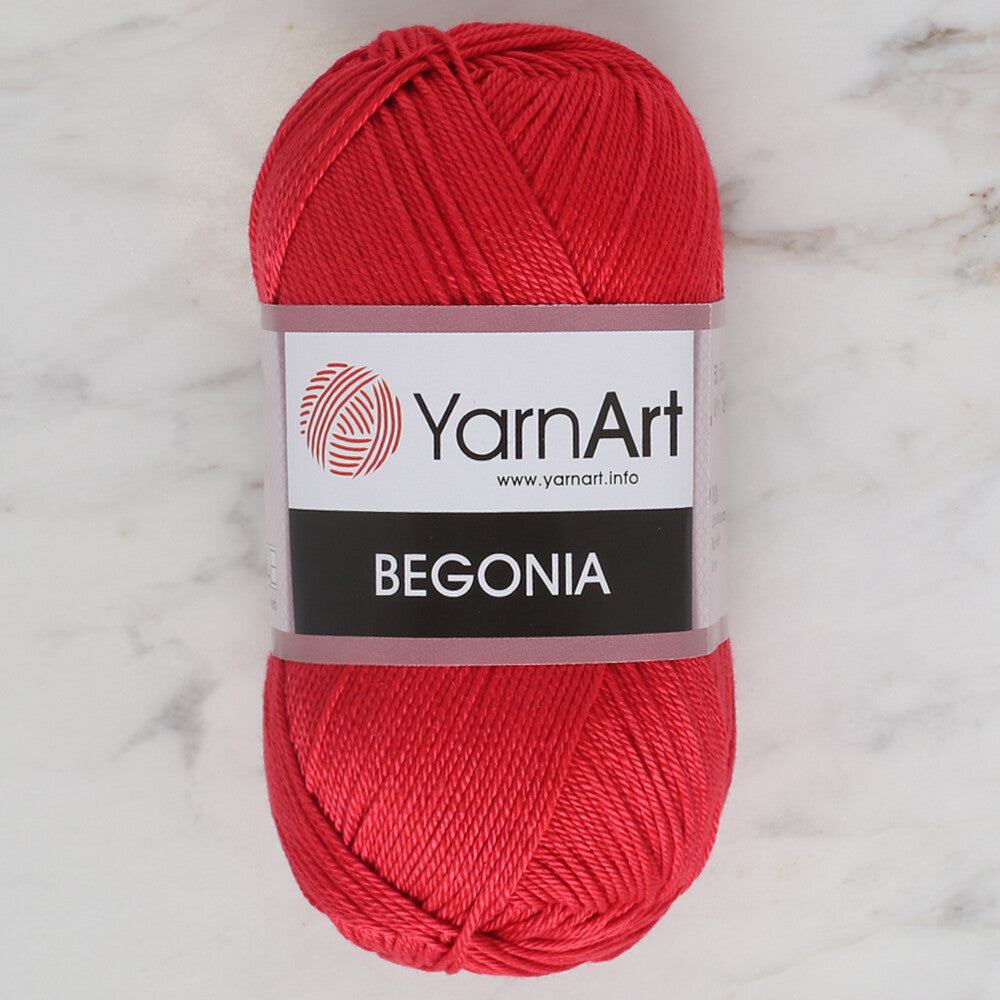 YarnArt Begonia 50gr Knitting Yarn, Red - 6328