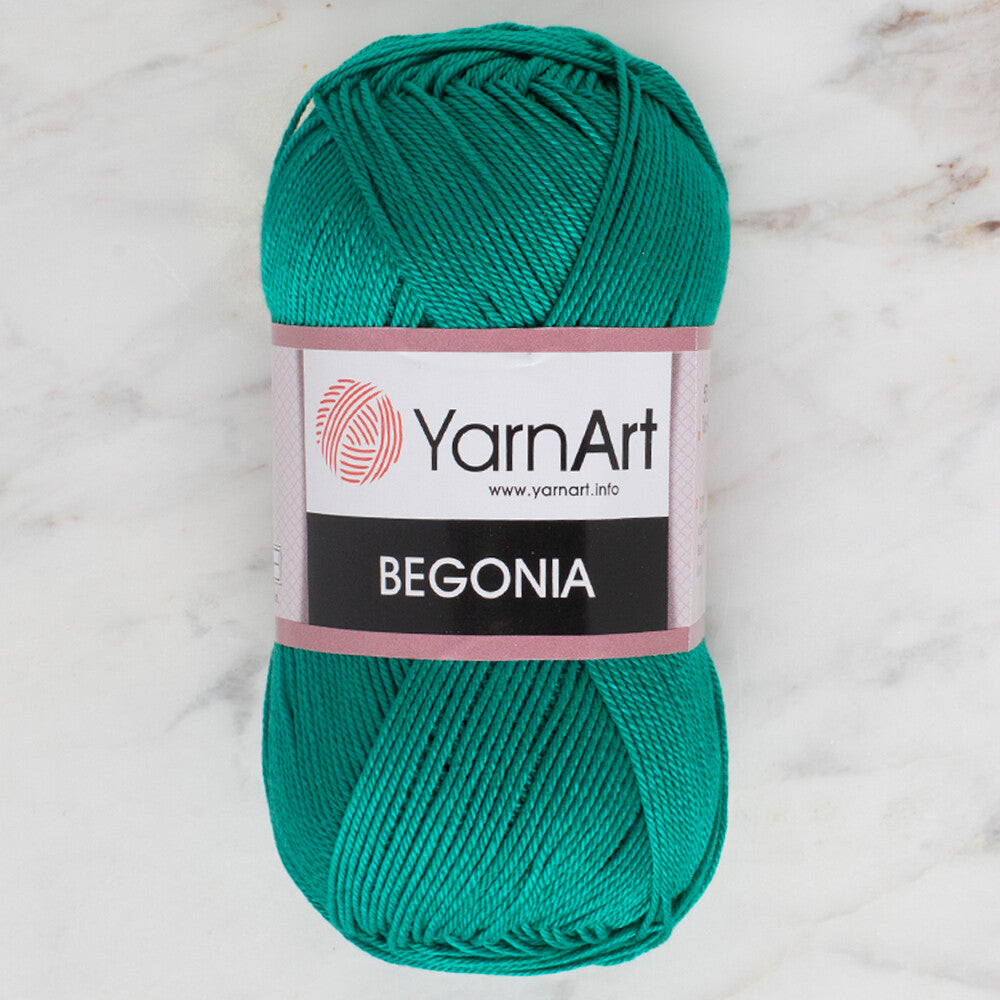 YarnArt Begonia 50gr Knitting Yarn, Green - 6334